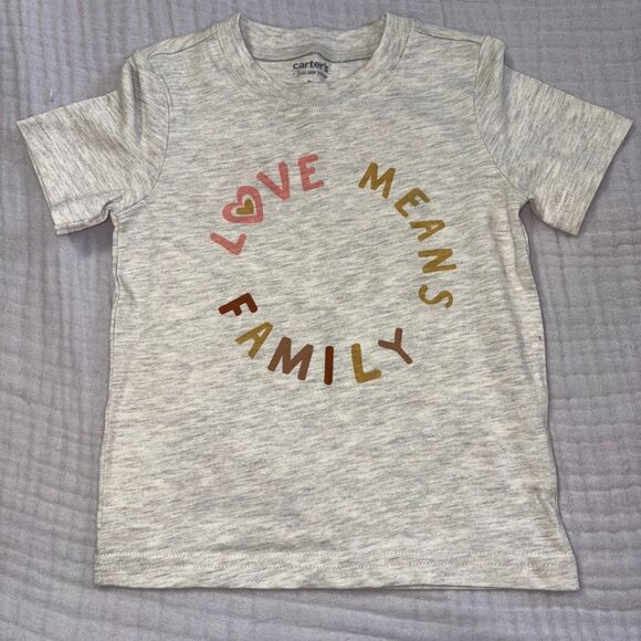 2t carters tshirt love means family

BB - Picture 1 of 2